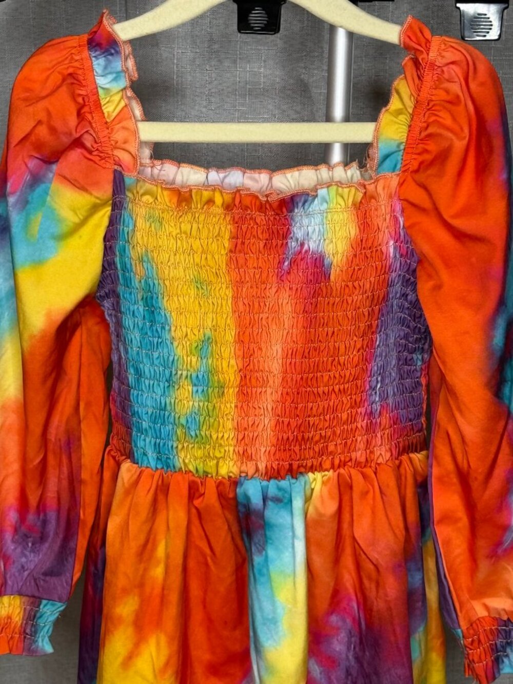 Shein - Girls Long Sleeve Multicolor Dress - Size 5 Year